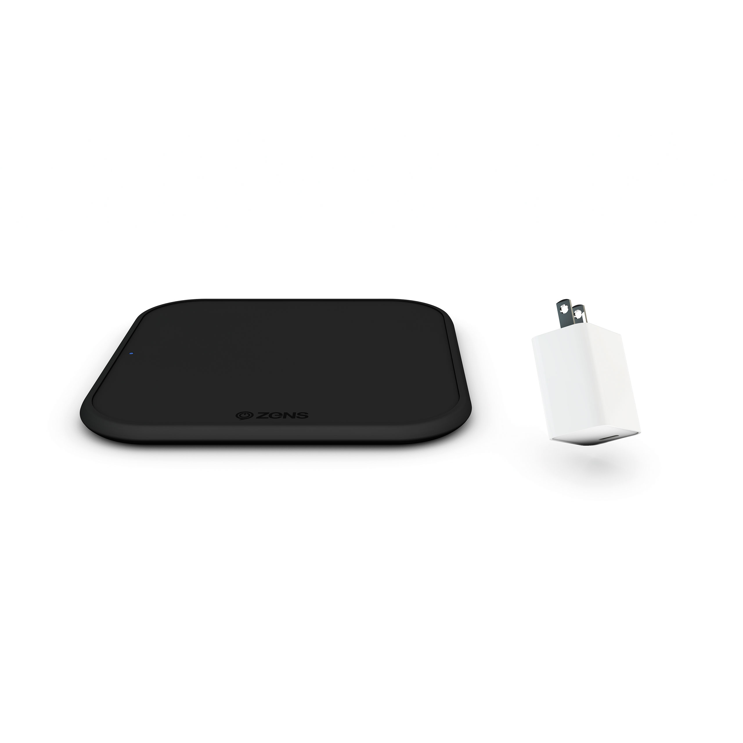 ZESC12BPD/02- Zens iPhone Starter Pack Wireless Charger + Additional 18W USB-C PD Power Adapter Pack Frontview