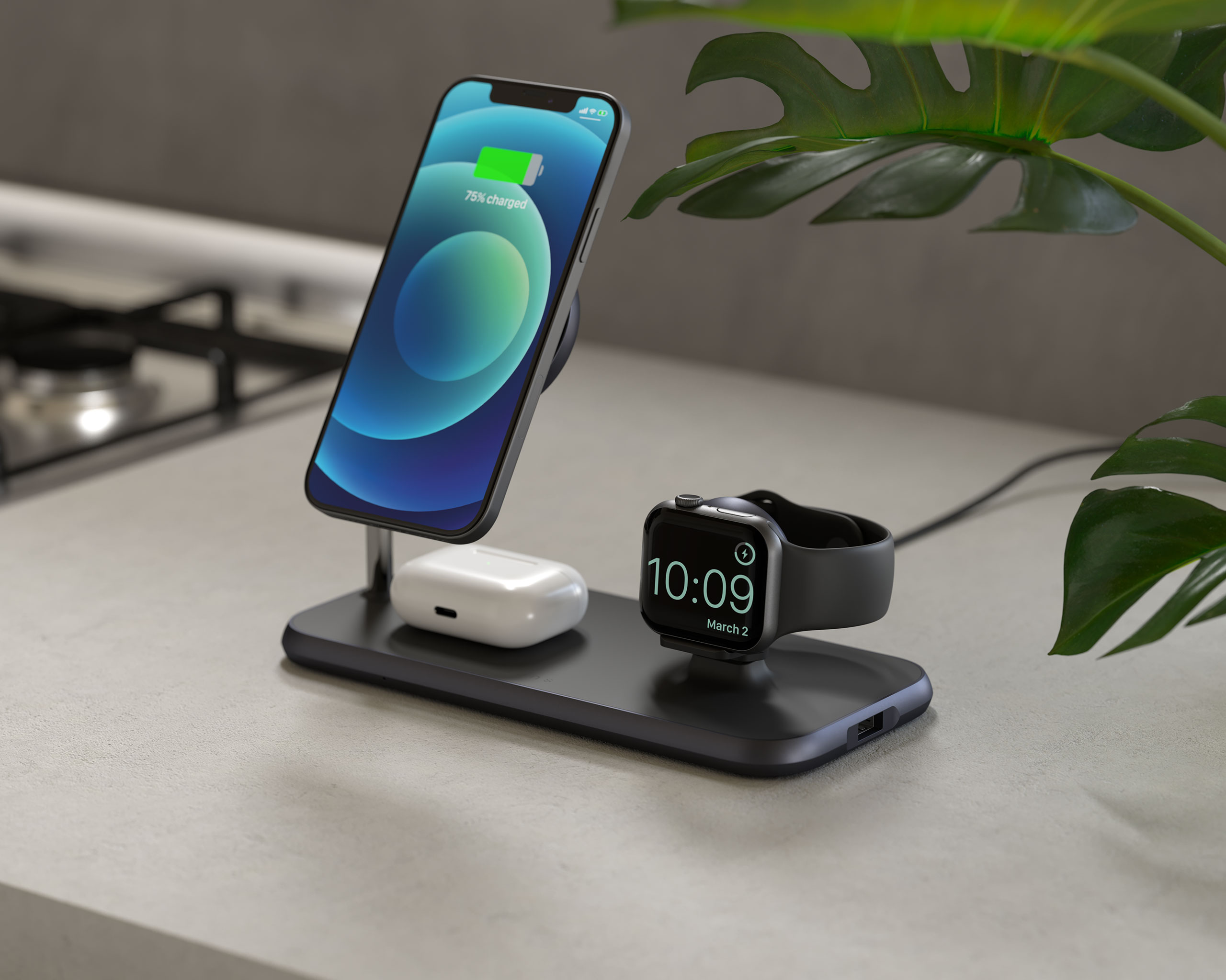 ZEDC18B - Magnetic + Watch Wireless Charger lifestyle