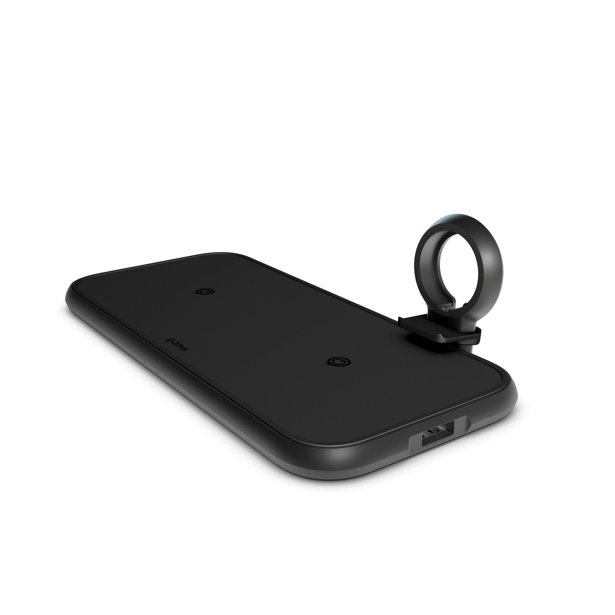 ZENS 4 in 1 Wireless Charger Alumunium Front side view