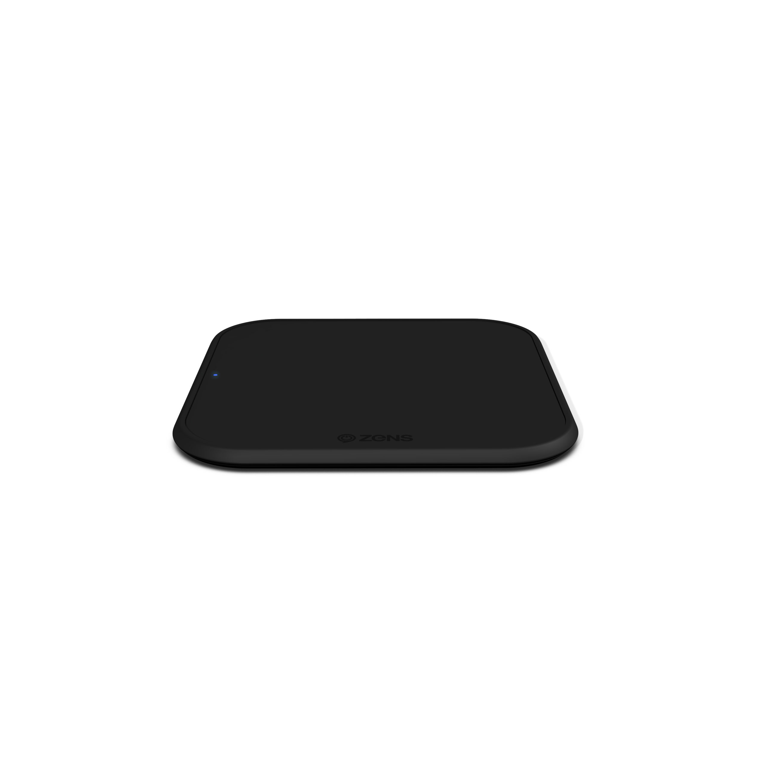 ZESC12B ZENS Single Wireless Charger Slim line Front top view