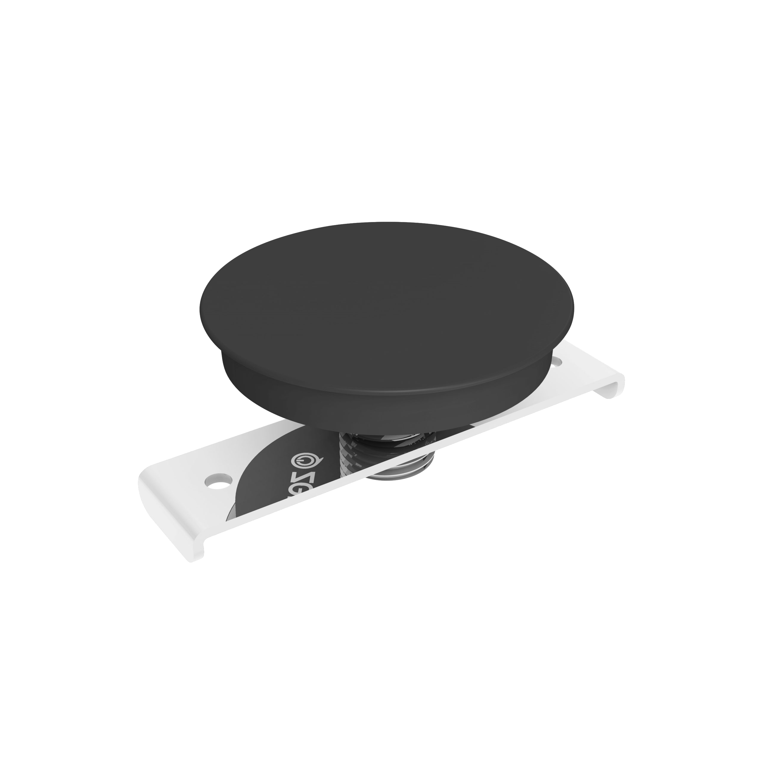 ZEBI01B/00 - Zens Built-in wireless charger round black 3D view